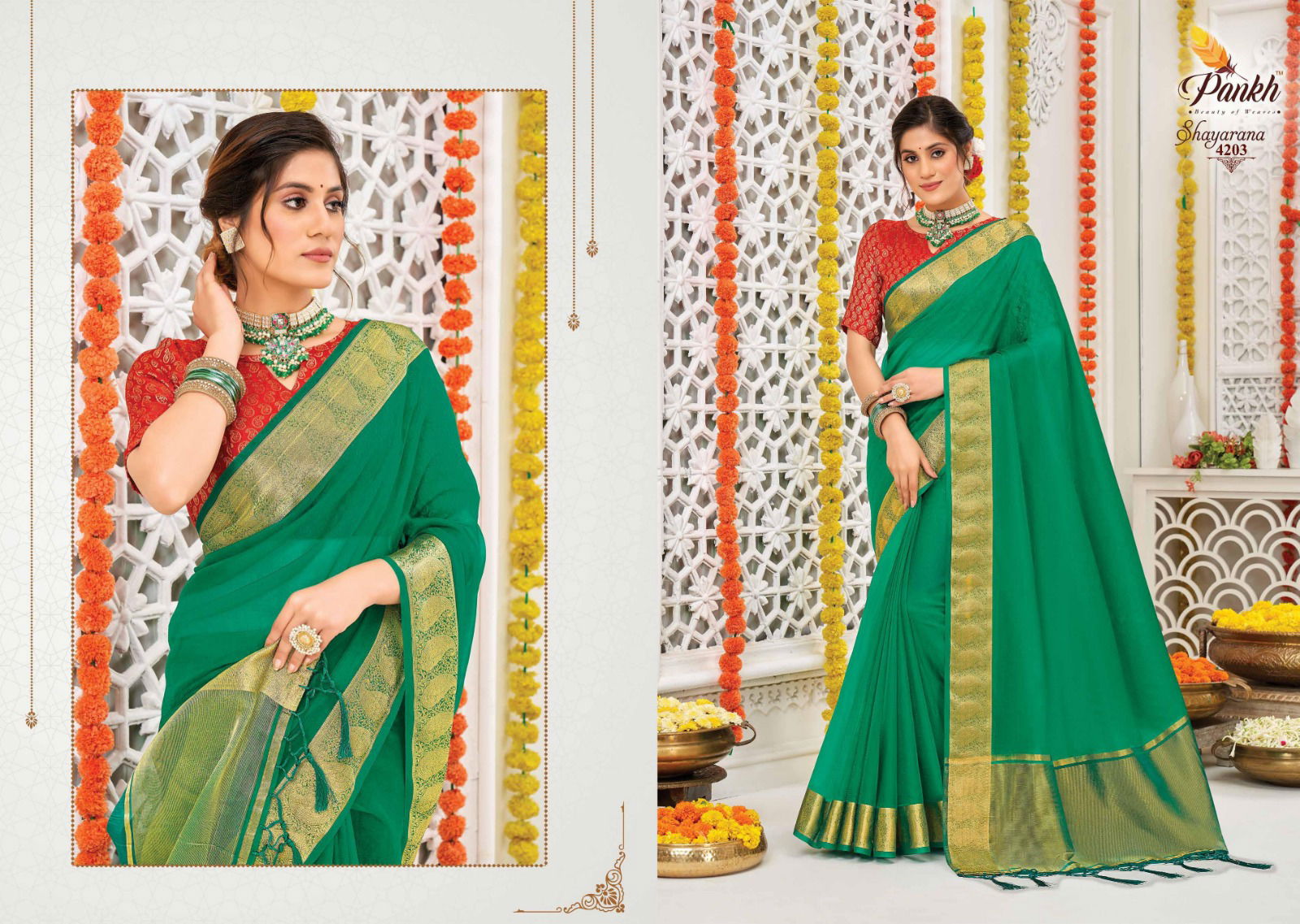 Pankh Shayarana Vol 1 Festive Wear Wholesale Designer Saree Catalog